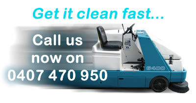 Industrial, factory and warehouse floor cleaning